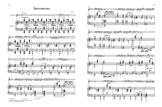 Intermezzo & Scherzo - Debussy/Debussy - Cello/Piano - Book