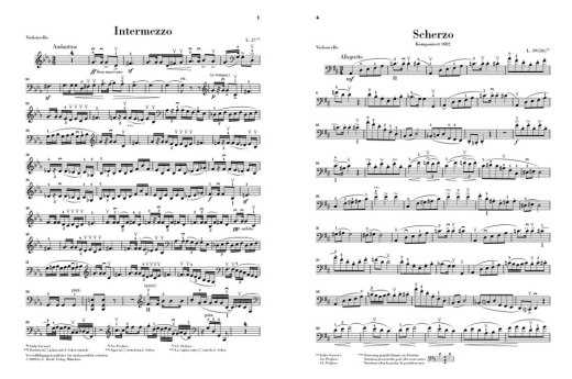 Intermezzo & Scherzo - Debussy/Debussy - Cello/Piano - Book