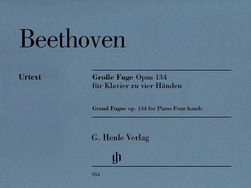 Grand Fugue op. 134 - Beethoven/Herttrich - Piano Duet (1 Piano, 4 Hands) - Book