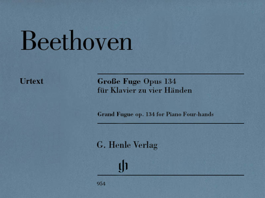 G. Henle Verlag - Grand Fugue op. 134 - Beethoven/Herttrich - Piano Duet (1 Piano, 4 Hands) - Book