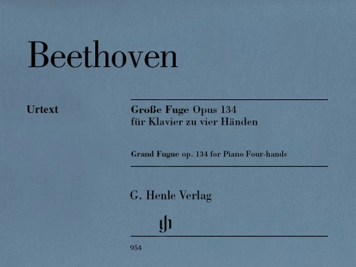 G. Henle Verlag - Grand Fugue op. 134 - Beethoven/Herttrich - Piano Duet (1 Piano, 4 Hands) - Book