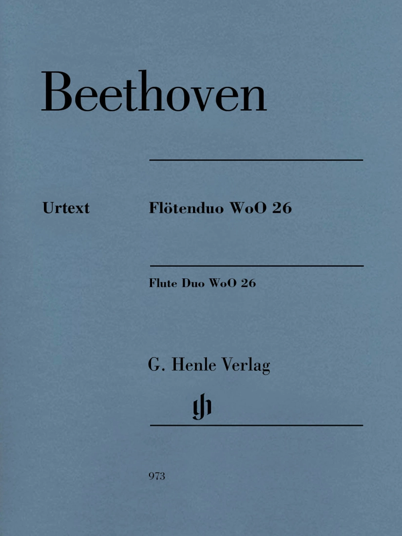 Flute Duo WoO 26 - Beethoven/Voss - Flute Duet - Parts Set