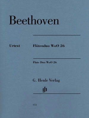 G. Henle Verlag - Flute Duo WoO 26 - Beethoven/Voss - Flute Duet - Parts Set