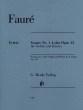 G. Henle Verlag - Violin Sonata no. 1 A major op. 13 - Faure\/Kolb - Violin\/Piano - Book