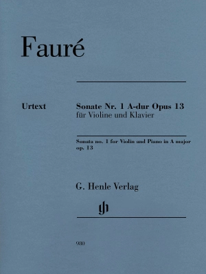 Violin Sonata no. 1 A major op. 13 - Faure/Kolb - Violin/Piano - Book