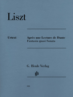 G. Henle Verlag - Apres une Lecture du Dante: Fantasia quasi Sonata - Liszt/Herttrich - Piano - Book
