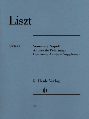 G. Henle Verlag - Venezia e Napoli - Liszt/Herttrich - Piano - Book
