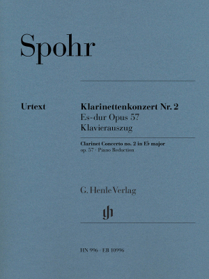 G. Henle Verlag - Clarinet Concerto no. 2 in E flat major op. 57 - Spohr/Scheideler - Bb Clarinet/Piano - Book