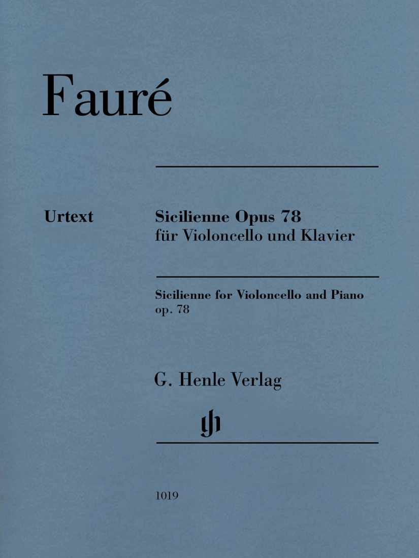 Sicilienne op. 78 - Faure/Nockel - Cello/Piano - Sheet Music