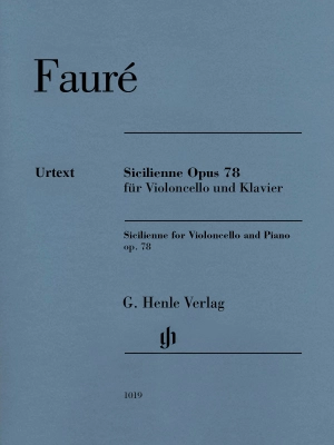 G. Henle Verlag - Sicilienne op. 78 - Faure/Nockel - Cello/Piano - Sheet Music