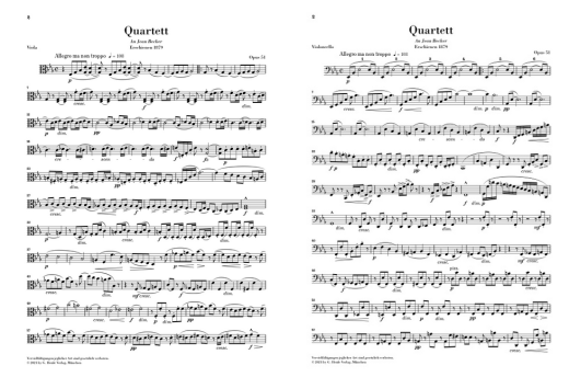 String Quartet E flat major op. 51 - Dvorak/Jost - String Quartet - Parts Set