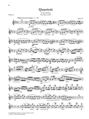 String Quartet E flat major op. 51 - Dvorak/Jost - String Quartet - Parts Set