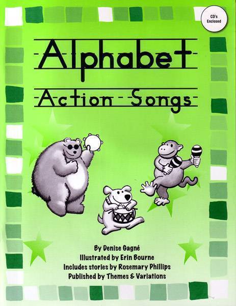 Alphabet Action Songs - Gagne/Bourne/Phillips - Book/2 CDs