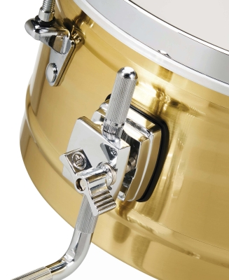 13\'\' Brass Timbale with Chrome Hardware and Mount Bracket