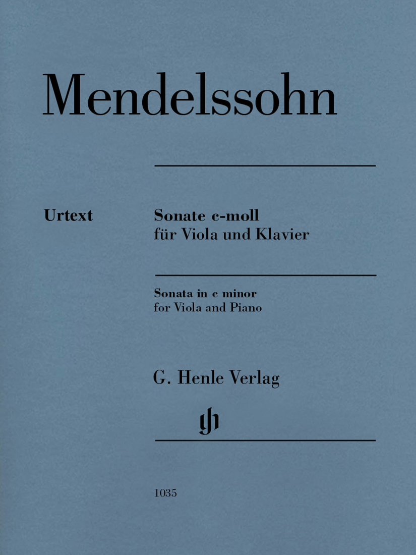 Viola Sonata c minor - Mendelssohn/Herttrich - Viola/Piano - Book