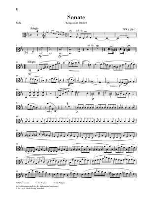 Viola Sonata c minor - Mendelssohn/Herttrich - Viola/Piano - Book