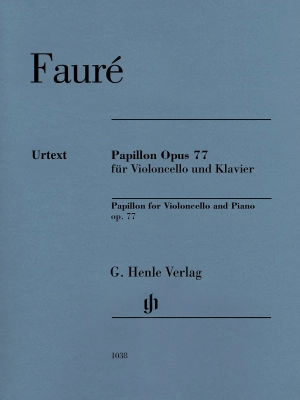 G. Henle Verlag - Papillon op. 77 - Faure/Monnier - Cello/Piano - Sheet Music