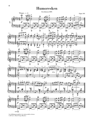 Humoresques op. 101 - Dvorak /Scheideler /Schaper - Piano - Book