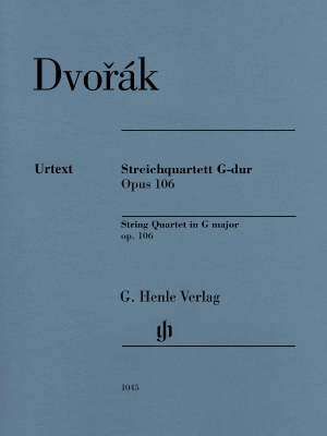 G. Henle Verlag - String Quartet in G major op.106 Dvorak, Jost Quatuor de cordes Ensemble complet de partitions