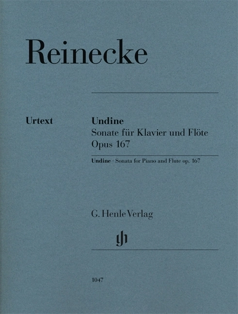 Undine: Flute  Sonata op. 167 - Reinecke/Heinemann - Flute/Piano - Book