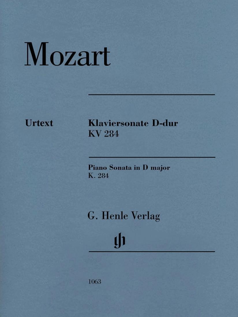 Piano Sonata D major K. 284 (205b) - Mozart/Herttrich - Piano - Sheet Music