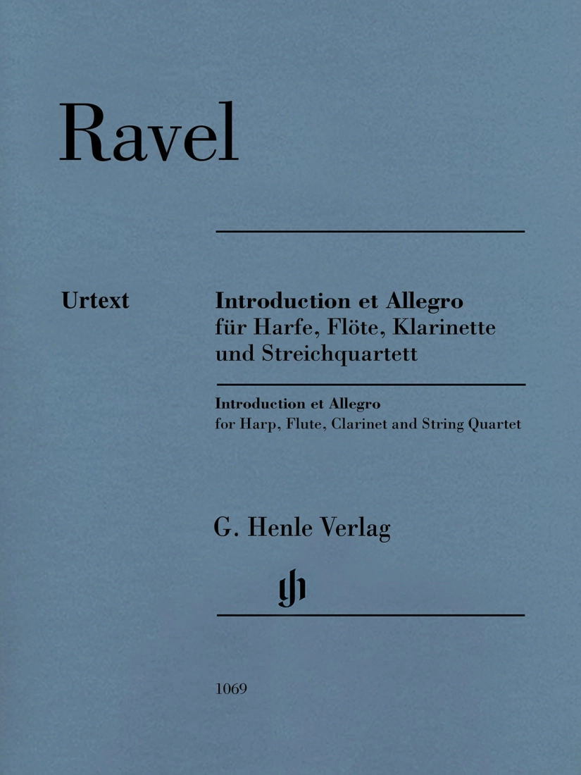 Introduction et Allegro - Ravel/Jost - Harp /Flute /Clarinet /String Quartet - Parts Set