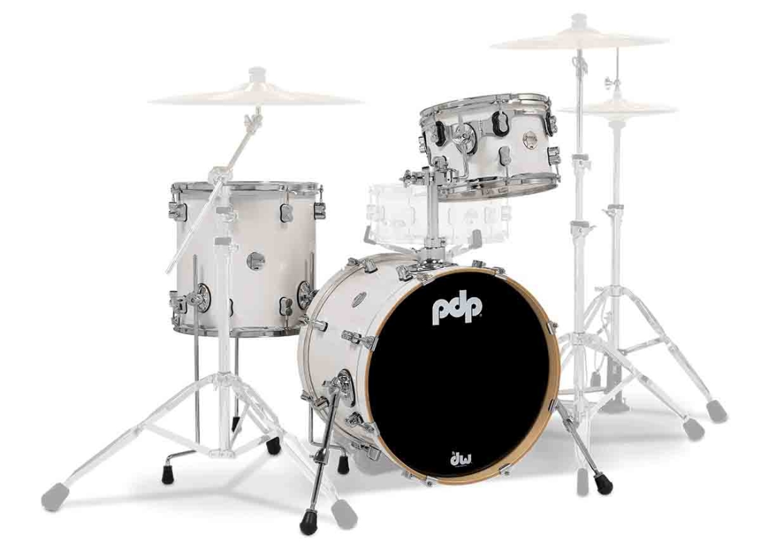 Concept Maple 3-Piece Shell Pack (18,12,14) - Pearlescent White Lacquer
