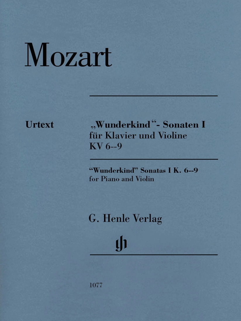 \'\'Wunderkind\'\' Sonatas Volume I for Piano and Violin K. 6-9 - Mozart/Seiffert - Violin/Piano - Book