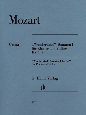 G. Henle Verlag - Wunderkind Sonatas Volume I for Piano and Violin K. 6-9 - Mozart/Seiffert - Violin/Piano - Book