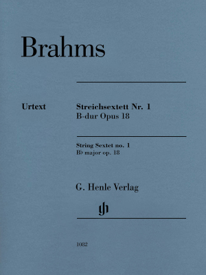 G. Henle Verlag - String Sextet no.1 B flat major op. 18 Brahms, Eich Sextuor de cordes Ensemble complet de partitions