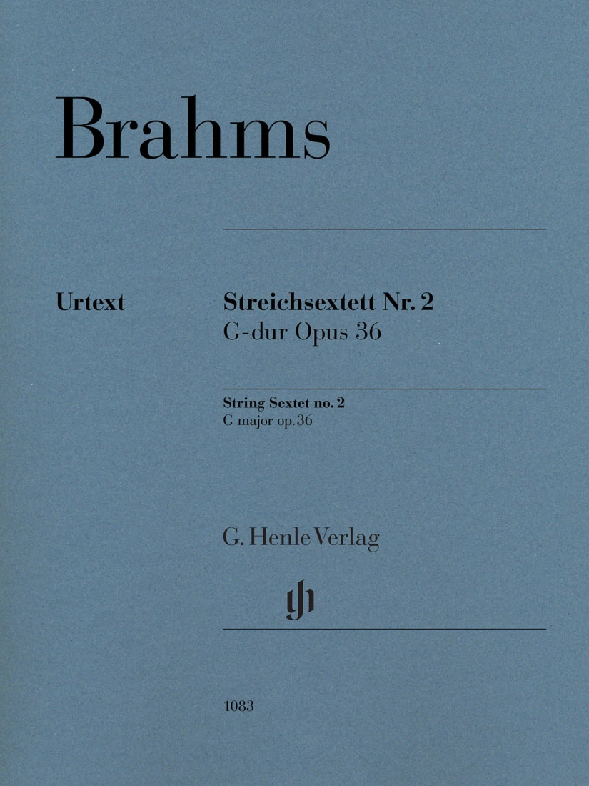 String Sextet no. 2 in G major op. 36 - Brahms/Eich - String Sextet - Parts Set