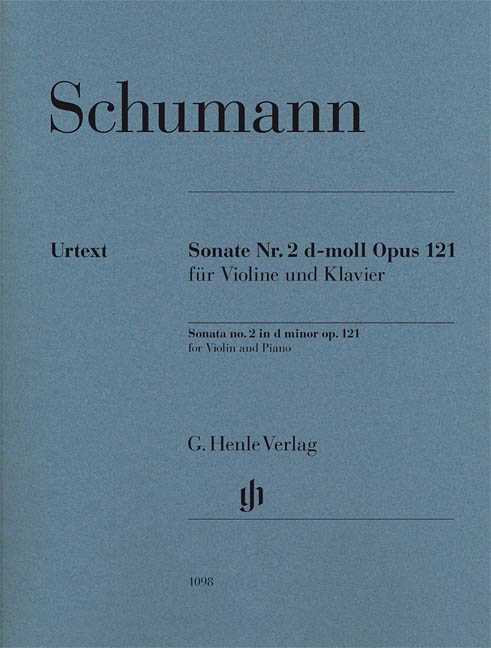 Sonata no. 2 in d minor op. 121 - Schumann/Herttrich - Violin/Piano - Book