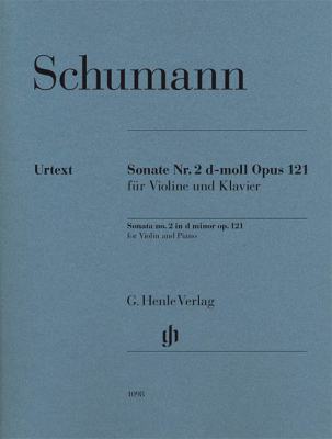 G. Henle Verlag - Sonata no. 2 in d minor op. 121 - Schumann/Herttrich - Violin/Piano - Book