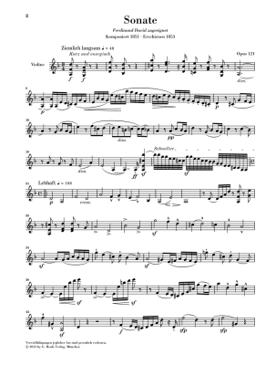 Sonata no. 2 in d minor op. 121 - Schumann/Herttrich - Violin/Piano - Book