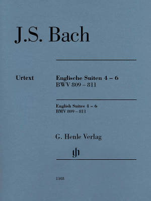 G. Henle Verlag - English Suites 4-6, BWV 809-811 (Edition without Fingering) - Bach/Steglich - Piano - Book