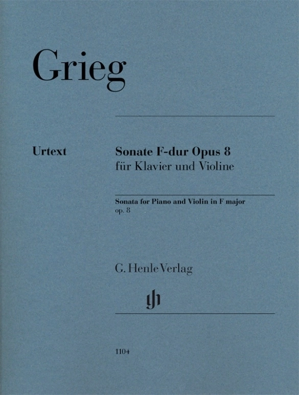 Sonata F major op. 8 - Grieg/Heinemann - Violin/Piano - Book