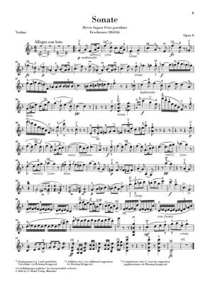 Sonata F major op. 8 - Grieg/Heinemann - Violin/Piano - Book