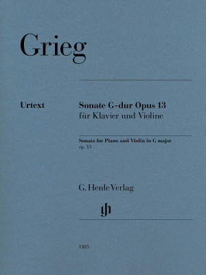 G. Henle Verlag - Sonata G major op. 13 - Greig/Heinemann - Violin/Piano - Book