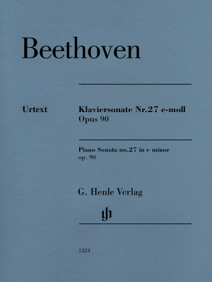 G. Henle Verlag - Piano Sonata no. 27 e minor op. 90 - Beethoven /Gertsch /Perahia - Piano - Sheet Music