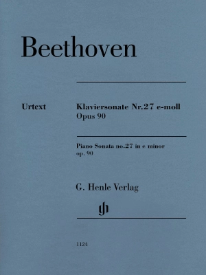 G. Henle Verlag - Piano Sonata no. 27 e minor op. 90 - Beethoven /Gertsch /Perahia - Piano - Sheet Music