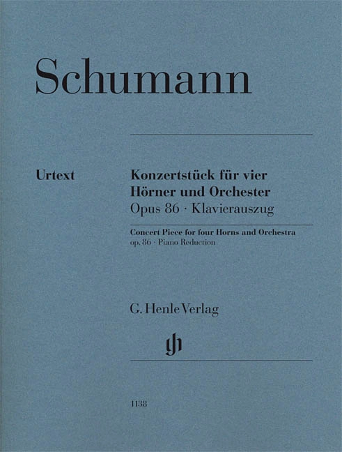 Concert Piece for four Horns and Orchestra op. 86 - Schumann/Schumann - Four Horns/Piano Reduction - Score/Parts