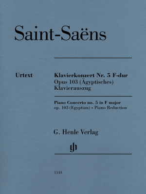 G. Henle Verlag - Piano Concerto no. 5 in F major op. 103 (Egyptian) - Saint-Saens/Jost - Piano/Piano Reduction (2 Pianos, 4 Hands) - Book