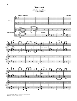 Piano Concerto no. 5 in F major op. 103 (Egyptian) - Saint-Saens/Jost - Piano/Piano Reduction (2 Pianos, 4 Hands) - Book