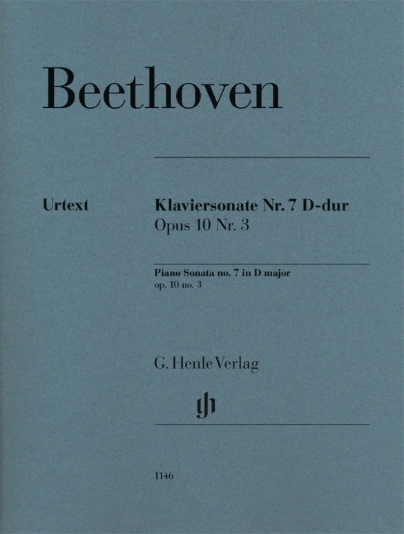 Sonata in no. 7 D major op. 10 no. 3 - Beethoven /Gertsch /Perahia - Piano - Book