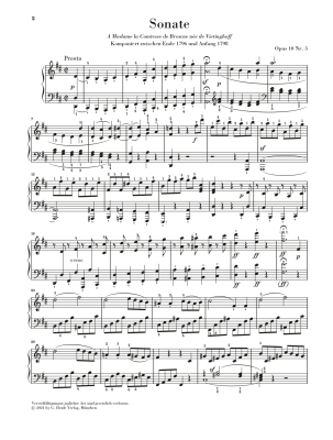 Sonata in no. 7 D major op. 10 no. 3 - Beethoven /Gertsch /Perahia - Piano - Book