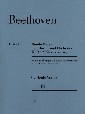 G. Henle Verlag - Rondo in B flat major WoO 6 - Beethoven/Kuthen - Piano/Piano Reduction (2 Pianos, 4 Hands) - Sheet Music