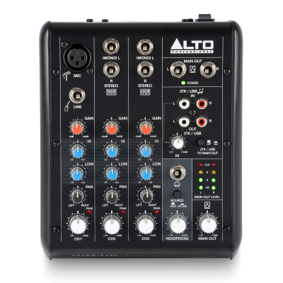 Alto Professional - TrueMix 500 5-Channel Analog Mixer w/USB for Home Recording