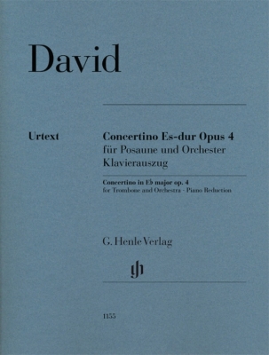 G. Henle Verlag - Concertino E flat major op. 4 - David/Krause - Trombone/Piano Reduction - Book