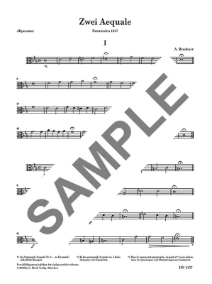 Two Aequali for Three Trombones - Bruckner/Rahmer - Trombone Trio - Score/Parts