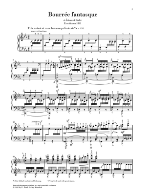 Bourree fantasque - Chabrier/Jost - Piano - Sheet Music